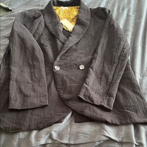 Women’s  Black Double-Breasted Jacket